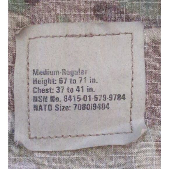 US Army MultiCam Coat Combat Uniform Shirt Size Medium Regular - Picture 4 of 8